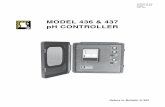 MODEL 436 & 437 pH CONTROLLER
