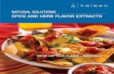 SPICE AND HERB FLAVOR EXTRACTS