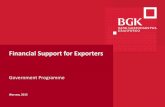 Financial Support for Exporters - BGK