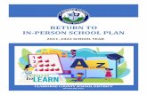 RETURN TO IN-PERSON SCHOOL PLAN