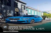 BMW MODEL RANGE PRICE LIST.