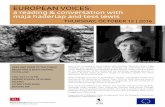 EUROPEAN VOICES: a reading & conversation with maja ...