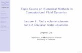 Topic Course on Numerical Methods in Computational Fluid ...