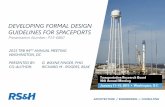 DEVELOPING FORMAL DESIGN GUIDELINES FOR SPACEPORTS