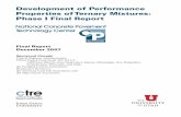 Development of Performance Properties of Ternary Mixtures ...