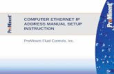 COMPUTER ETHERNET IP ADDRESS MANUAL SETUP …