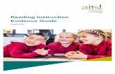 Reading Instruction Evidence Guide - AITSL
