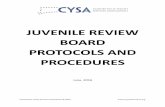 JUVENILE REVIEW BOARD PROTOCOLS AND PROCEDURES
