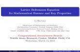 Lattice Boltzmann Equation Its Mathematical Essence and ...