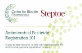 Antimicrobial Pesticide Registration 101