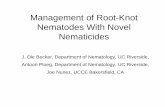 Management of Root-Knot Nematodes With Novel Nematicides