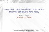Directional Liquid Scintillator Detector for Neutrinoless ...