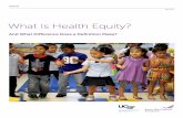What Is Health Equity? - NCCDH