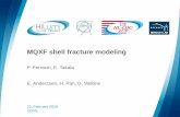 MQXF shell fracture modeling