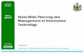 FINAL State-Wide Planning and REPORT Management of ...