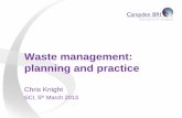 Waste management: planning and practice