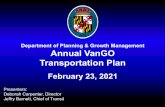 Department of Planning & Growth Management Annual VanGO ...