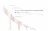 The role of Public Administrations in facilitating FDI