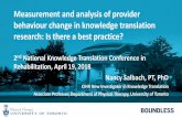 Measurement and analysis of provider behaviour change in ...