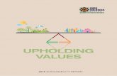 UPHOLDING VALUES