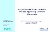 CO2-Capture from Cement Plants Applying Oxyfuel Concepts