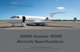 2008 Hawker 4000 Aircraft Specifications