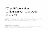 California Library Laws 2021