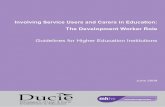 Involving Service Users and Carers in Education: The ...