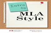 Intro to MLA Style - write.smumn.edu