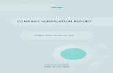 COMPANY VERIFICATION REPORT