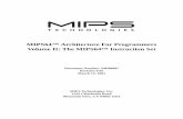 MIPS64™ Architecture For Programmers Volume II: The MIPS64 ...