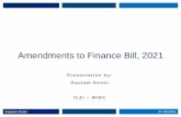 Amendments to Finance Bill, 2021 - Western India Regional ...