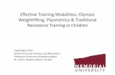Training Modalities, Olympic Weightlifting, Resistance ...