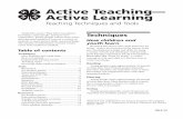 Active Teaching- Active Learning