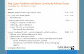 King County Pandemic and Racism Community Advisory Group ...