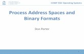 Process Address Spaces and Binary Formats