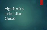 HighRadius Instruction Guide