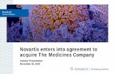 Novartis enters into agreement to acquire The Medicines ...