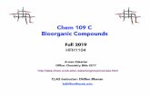 Chem 109 C Bioorganic Compounds - Department of Chemistry