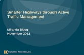 Smarter Highways through Active Traffic Management