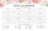 2022 Calendar Wiki Calendar Landscape
