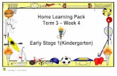 Home Learning Pack Term 3 Week 4 Early Stage 1(Kindergarten)