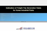 Estimation of Freight Trip Generation Rates for Korea ...