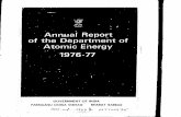 Annual Report of the Department of Atomic Energy 1976-77