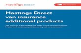 Hastings Direct van insurance additional products