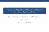 Theory and Algorithms of Puzzles and Games - Introduction ...