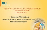 Content Marketing: How to Reach Your Audience for Maximum ...