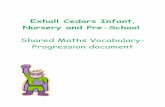 Shared Maths Vocabulary- Progression document