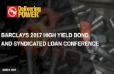BARCLAYS 2017 HIGH YIELD BOND AND SYNDICATED LOAN CONFERENCE