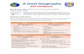 Qualification title: Edexcel A level Geography (2016 ...